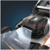 image:imageWORX 17 Cordless Lawn Mower 2 in 1 Electric Mower Cuts Quietly Compact amp Lightweight Push Lawn Mower with 7Position Height Adjustment for Small Yards 2 Batteries amp Charger Included WG74321 40V Mower w2 50Ah Batteries