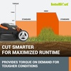 image:imageWORX 17 Cordless Lawn Mower 2 in 1 Electric Mower Cuts Quietly Compact amp Lightweight Push Lawn Mower with 7Position Height Adjustment for Small Yards 2 Batteries amp Charger Included WG74314 40V Mower w2 40 Ah Batteries