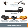 image:imageWORX 3 in 1 Cordless String TrimmerLawn EdgerMini Mower 12 Electric Weed Wacker with Command Feed 20V Weed Eater with 55 LBS 2 Batteries amp Charger Included WG17012 Trimmer  360CFM Blower w2 40 Ah Batteries