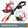 image:imageWORX 3 in 1 Cordless String TrimmerLawn EdgerMini Mower 12 Electric Weed Wacker with Command Feed 20V Weed Eater with 55 LBS 2 Batteries amp Charger Included WG1703 in 1 TrimmerTool Only