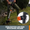 image:imageWORX 3 in 1 Cordless String TrimmerLawn EdgerMini Mower 12 Electric Weed Wacker with Command Feed 20V Weed Eater with 55 LBS 2 Batteries amp Charger Included WG17012 Trimmer  360CFM Blower w2 40 Ah Batteries
