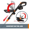 image:imageWORX 3 in 1 Cordless String TrimmerLawn EdgerMini Mower 12 Electric Weed Wacker with Command Feed 20V Weed Eater with 55 LBS 2 Batteries amp Charger Included WG17012 Trimmer  360CFM Blower w2 40 Ah Batteries