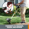 image:imageWORX 3 in 1 Cordless String TrimmerLawn EdgerMini Mower 12 Electric Weed Wacker with Command Feed 20V Weed Eater with 55 LBS 2 Batteries amp Charger Included WG17012 Trimmer  360CFM Blower w2 40 Ah Batteries