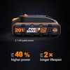 image:imageWORX Battery 20V 40Ah Power Share PRO WA367440Ah Tabless battery