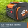 image:imageWORX Battery 20V 40Ah Power Share PRO WA367440Ah battery