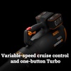 image:imageWORX Cordless Leaf Blower Electric Blowers for Lawn Care with 120 MPH amp 35 LBS Long Nozzle Design for Narrow Spaces with Cleaning Attachments Battery amp Charger Included WG5451190MPH 40V Blower w2 40 Ah Batteries