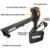 image:imageWORX Cordless Leaf Blower Electric Blowers for Lawn Care with 120 MPH amp 35 LBS Long Nozzle Design for Narrow Spaces with Cleaning Attachments Battery amp Charger Included WG5451210MPH 40V 3 in 1 w2 40 Ah Batteries