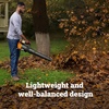 image:imageWORX Cordless Leaf Blower Electric Blowers for Lawn Care with 120 MPH amp 35 LBS Long Nozzle Design for Narrow Spaces with Cleaning Attachments Battery amp Charger Included WG5451190MPH 40V Blower w2 40 Ah Batteries