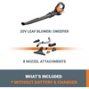 image:imageWORX Cordless Leaf Blower Electric Blowers for Lawn Care with 120 MPH amp 35 LBS Long Nozzle Design for Narrow Spaces with Cleaning Attachments Battery amp Charger Included WG5451120MPH 20V BlowerTool Only