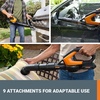 image:imageWORX Cordless Leaf Blower Electric Blowers for Lawn Care with 120 MPH amp 35 LBS Long Nozzle Design for Narrow Spaces with Cleaning Attachments Battery amp Charger Included WG5451120MPH 20V Blower w120 Ah Battery