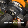 image:imageWORX Cordless Leaf Blower Electric Blowers for Lawn Care with 120 MPH amp 35 LBS Long Nozzle Design for Narrow Spaces with Cleaning Attachments Battery amp Charger Included WG5451210MPH 40V 3 in 1 w2 40 Ah Batteries
