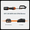 image:imageWORX Nitro Cordless Leaf Blower Electric Blower with 620 CFM amp 165 MPH Blowers for Lawn Care with Brushless Motor amp 3 Speed Control 2  40 Ah Batteries amp Charger Included WG585410CFM 20V BlowerTool Only
