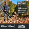 image:imageWORX Nitro Cordless Leaf Blower Electric Blower with 620 CFM amp 165 MPH Blowers for Lawn Care with Brushless Motor amp 3 Speed Control 2  40 Ah Batteries amp Charger Included WG585800CFM 80V Blower w450 Ah Batteries