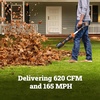 image:imageWORX Nitro Cordless Leaf Blower Electric Blower with 620 CFM amp 165 MPH Blowers for Lawn Care with Brushless Motor amp 3 Speed Control 2  40 Ah Batteries amp Charger Included WG585620CFM 40V Blower w240 Ah Batteries