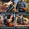 image:imageWORX Nitro Cordless Leaf Blower Electric Blower with 620 CFM amp 165 MPH Blowers for Lawn Care with Brushless Motor amp 3 Speed Control 2  40 Ah Batteries amp Charger Included WG585800CFM 80V Blower w450 Ah Batteries