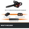 image:imageWorx 20V 10 Cordless Chainsaw Power Share with AutoTension Tool Only  WG322912 Cordless Brushless Chainsaw