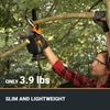 image:imageWorx 20V 5 Mini Cordless Chainsaw 39 lbs 22 fts Chain Speed Power Share Battery Upper amp Hand Guard WG324  Battery amp Charger Included5 22 fts Pruning Saw Tool Only