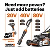 image:imageWorx 20V 5 Mini Cordless Chainsaw 39 lbs 22 fts Chain Speed Power Share Battery Upper amp Hand Guard WG324  Battery amp Charger Included5 25 fts Pruning Saw 20Ah Battery