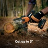 image:imageWorx 20V 5 Mini Cordless Chainsaw 39 lbs 22 fts Chain Speed Power Share Battery Upper amp Hand Guard WG324  Battery amp Charger Included5 25 fts Pruning Saw Tool Only