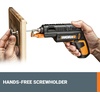image:imageWorx 4V Electric Screwdriver Rechargeable Cordless Power Screwdriver Set with 6 Bits Screw Holder Charger  WX255LWX255L5USBWCASE
