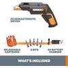 image:imageWorx 4V Electric Screwdriver Rechargeable Cordless Power Screwdriver Set with 6 Bits Screw Holder Charger  WX255LWX255LAC