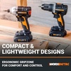 image:imageWorx Nitro 20V Brushless 12 Hammer Drill Cordless and 14 Cordless Impact Driver Combo Kit Cordless Drill Set with Storage Bag Power Share Compatible WX971L  Batteries amp Charger Included