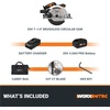 image:imageWorx Nitro 20V Brushless Cordless Circular Saw 714Inch Compact Circular Saw WX520L Battery amp Charger Included