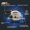 image:imageWorx Nitro 20V Brushless Cordless Circular Saw 714Inch Compact Circular Saw WX520L Battery amp Charger Included