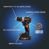 image:imageWorx Nitro 20V Cordless 12 Drill Driver With Brushless Motor  Compact amp Lightweight Set Only 6 and 3 lbs  Power Share Compatible WX130L  Batteries amp Charger Included Black20V 12 Brushless DrillDriver