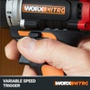 image:imageWorx Nitro 20V Cordless 12 Drill Driver With Brushless Motor  Compact amp Lightweight Set Only 6 and 3 lbs  Power Share Compatible WX130L  Batteries amp Charger Included Black20V 12 Brushless DrillDriver Tool Only