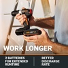 image:imageWorx Nitro 20V Cordless 12 Drill Driver With Brushless Motor  Compact amp Lightweight Set Only 6 and 3 lbs  Power Share Compatible WX130L  Batteries amp Charger Included Black20V 12 Brushless DrillDriver
