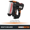 image:imageWorx Nitro WX843L 20V Power Share 38 Cordless Crown Stapler18Ga Brad Nailer Kit Tool only