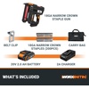 image:imageWorx Nitro WX843L 20V Power Share 38 Cordless Crown Stapler18Ga Narrow Crown Stapler Kit Battery  Charger included