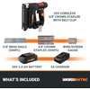 image:imageWorx Nitro WX843L 20V Power Share 38 Cordless Crown Stapler38 Crown Stapler Kit Battery  Charger included