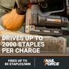 image:imageWorx Nitro WX843L 20V Power Share 38 Cordless Crown Stapler38 Crown Stapler Kit Battery  Charger included