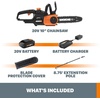 image:imageWorx WG323 20V Power Share 10 Cordless PoleChain Saw with AutoTension Battery amp Charger Included
