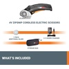 image:imageWorx WX082L 4V ZipSnip Cordless Electric Scissors fabric scissors rotary cutter4V Zipsnip 2 Blades  Storage Bag included