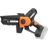 image:imageWorx 20V 5 Mini Cordless Chainsaw 39 lbs 22 fts Chain Speed Power Share Battery Upper amp Hand Guard WG324  Battery amp Charger Included5 25 fts Pruning Saw Tool Only