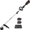 image:imageWorx Cordless String Trimmer 13 Electric Weed Wacker with Auto Feed 40V Lightweight Weed Eater with Dualexit Cutting Head 2 Batteries amp Charger Included WG18315 40V Trimmer w2 40 Ah Batteries