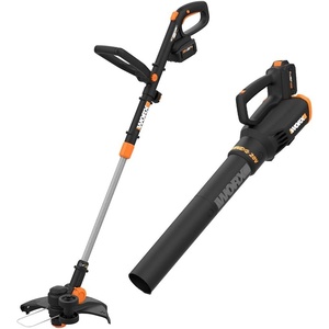 image:imageWORX 3 in 1 Cordless String TrimmerLawn EdgerMini Mower 12 Electric Weed Wacker with Command Feed 20V Weed Eater with 55 LBS 2 Batteries amp Charger Included WG17012 Trimmer  360CFM Blower w2 40 Ah Batteries