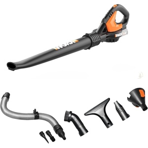 image:imageWORX Cordless Leaf Blower Electric Blowers for Lawn Care with 120 MPH amp 35 LBS Long Nozzle Design for Narrow Spaces with Cleaning Attachments Battery amp Charger Included WG5451120MPH 20V BlowerTool Only
