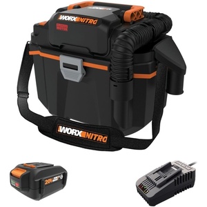 image:imageWORX Nitro WX031L 20V 21 Gal Cordless WetDry Vacuum Black20V Cordless WetDry Vacuum