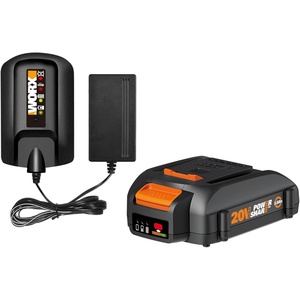 image:imageWORX WA3606 20Ah Indicator 5 hr Charging Time 20V Battery and Charger Black amp Orange