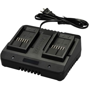 image:imageWORX WA3881 18V20V 60 min Quick Charger Black2 Hour Dual Port Charger