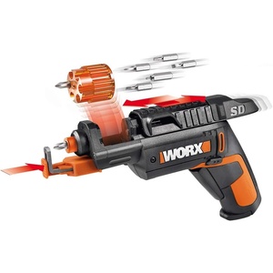image:imageWorx 4V Electric Screwdriver Rechargeable Cordless Power Screwdriver Set with 6 Bits Screw Holder Charger  WX255LWX255LAC
