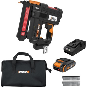 image:imageWorx Nitro WX843L 20V Power Share 38 Cordless Crown Stapler18Ga Narrow Crown Stapler Kit Battery  Charger included