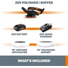 image:imageWORX 20V Power Share 10 Cordless Polisher amp Buffer Battery amp Charger Included WX856L20V BufferPolisher