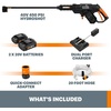 image:imageWORX 40V Power Share Hydroshot 2X20V Portable Power Cleaner Batteries amp Charger Included  WG644 BlackOrangeHydroshot 40V Batteries  Charger Included
