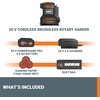 image:imageWORX Cordless Sander 20V 10000 orbitsminute Electric Sander 5in1 Functions Toolless Sanding Pad Change 20 V 20 Ah Battery and Charger Included PowerShare20V Brushless Cordless Random Orbital SandersBattery  Charger Included