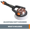 image:imageWORX Hydroshot Adjustable Automotive Power Scrubber Quick Snap Connection  WA1820 Soft Bristles